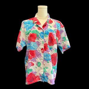 👗5/$25 - Floral Button Up Blouse